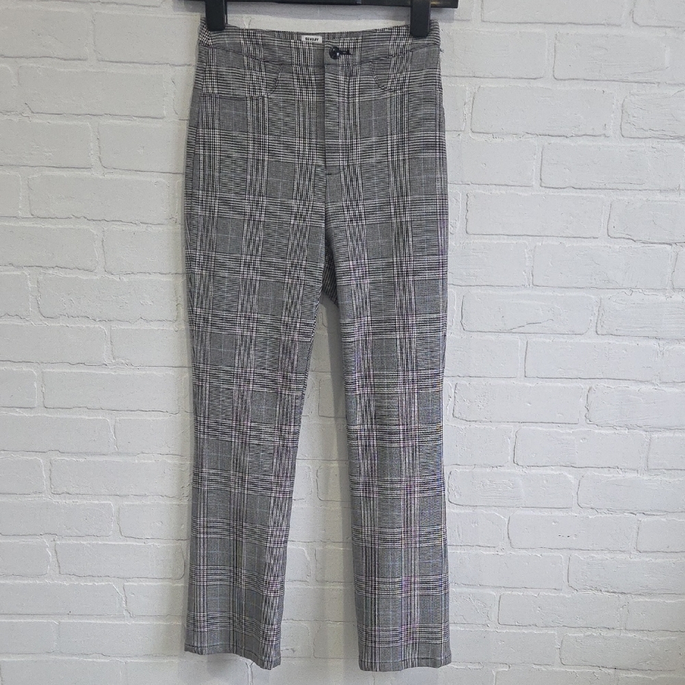 Sunday Best Black and White Checkered Pants